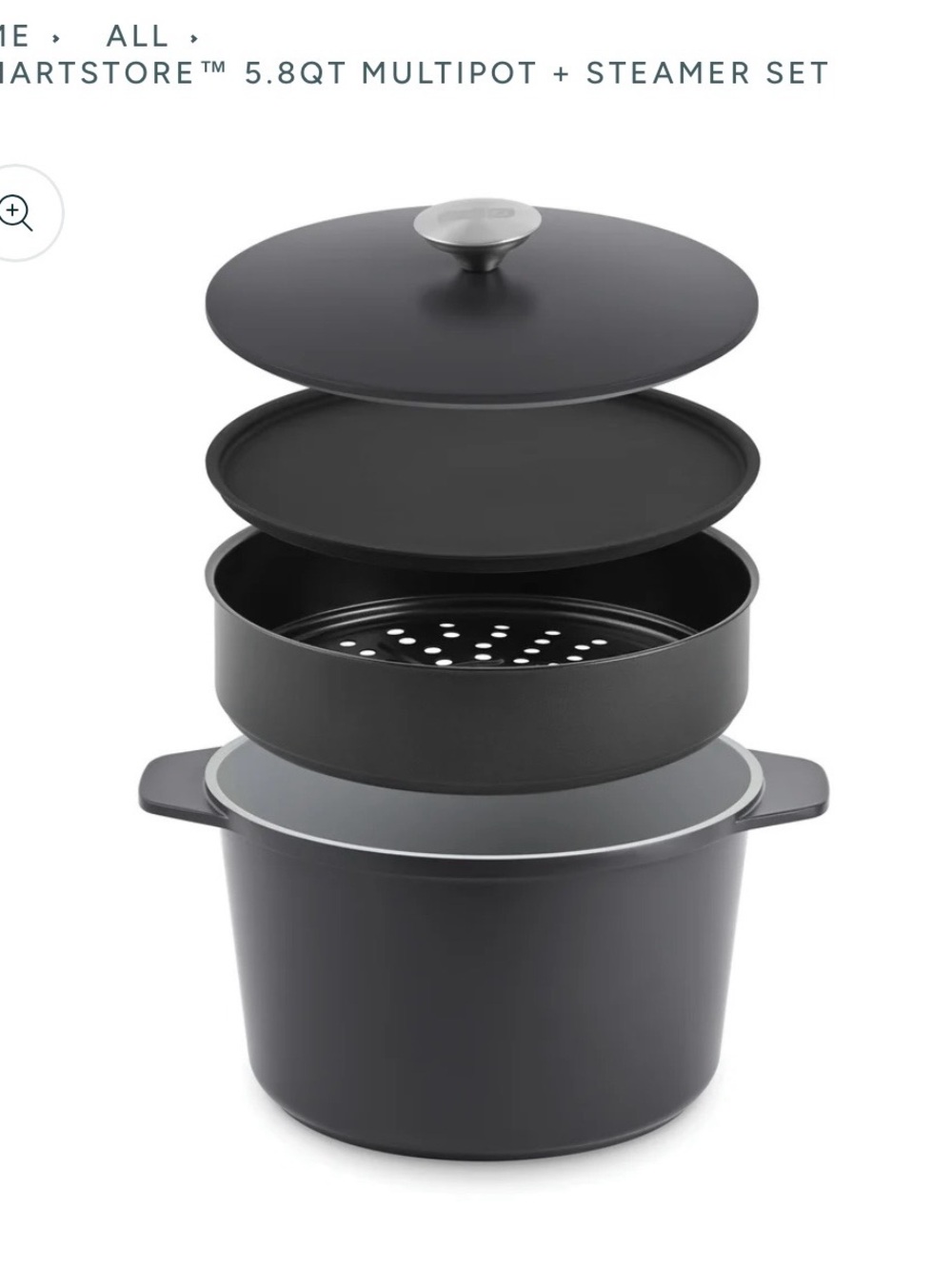 DASH
SMARTSTORE™ 5.8QT MULTIPOT + STEAMER SET - Picture 2 of 7